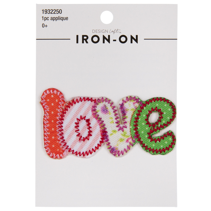 Patchwork Love IronOn Applique Hobby Lobby 1932250