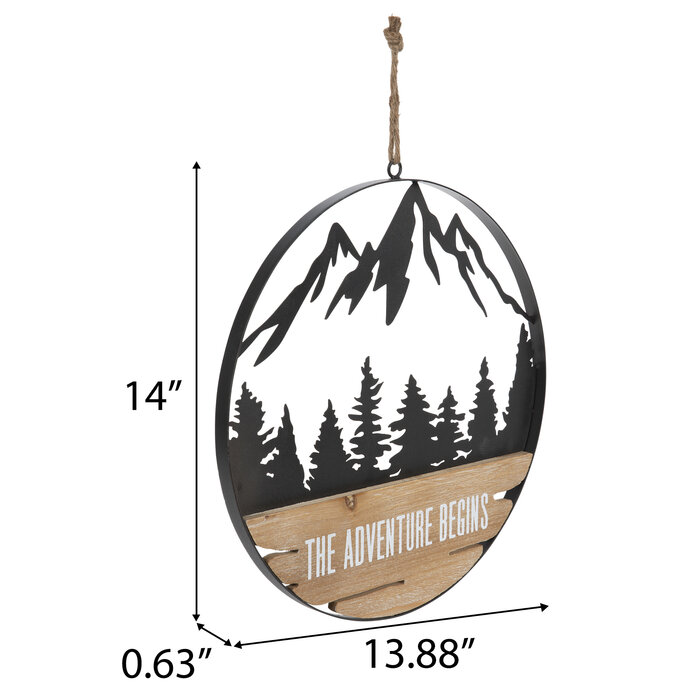 Adventure Begins Metal Wall Decor | Hobby Lobby | 2182301
