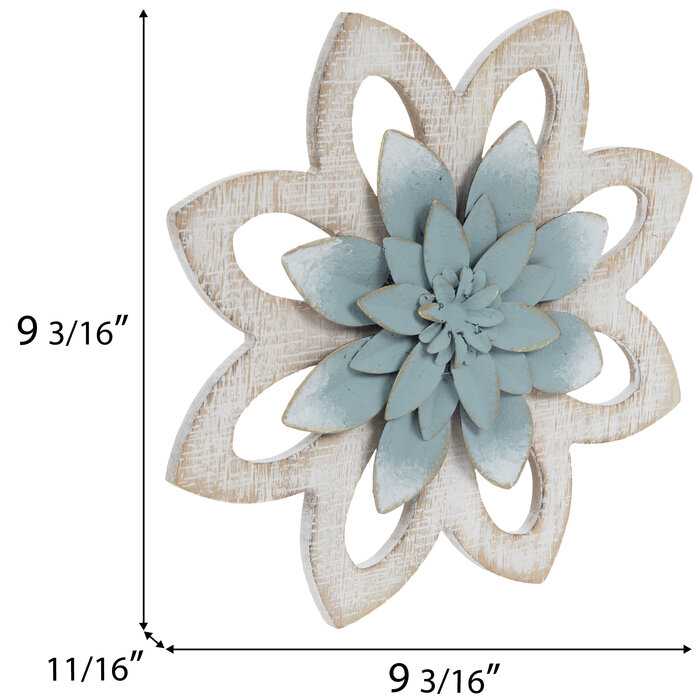 Blue Layered Flower Wood Wall Decor Hobby Lobby 2071397