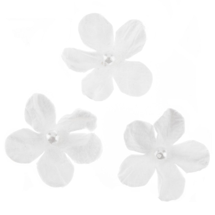 White Pearl Petite Paper Flower Embellishments Hobby Lobby 1451723
