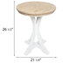 Two-Tone Round Wood Accent Table | Hobby Lobby | 2136836