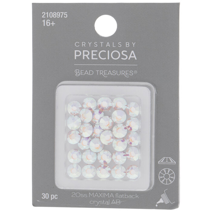 Crystal AB Maxima Flatback Crystals 20ss Hobby Lobby 2108975