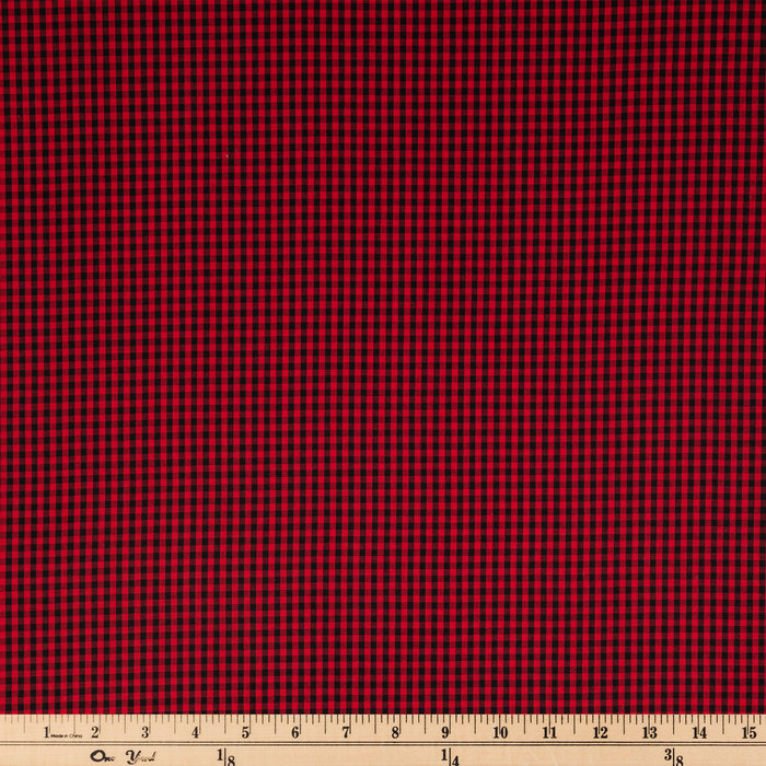 Red & Black Gingham Fabric Hobby Lobby 1850627