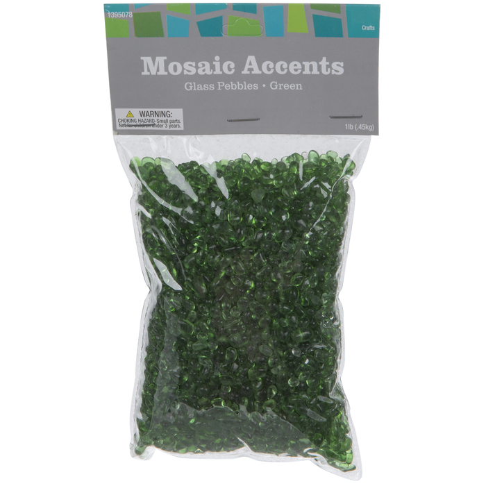Green Glass Mosaic Pebbles Hobby Lobby 1395078
