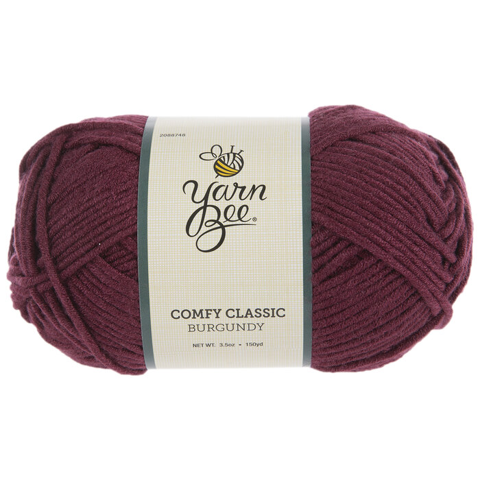 Burgundy Yarn Bee Comfy Classic Yarn Hobby Lobby 2088748