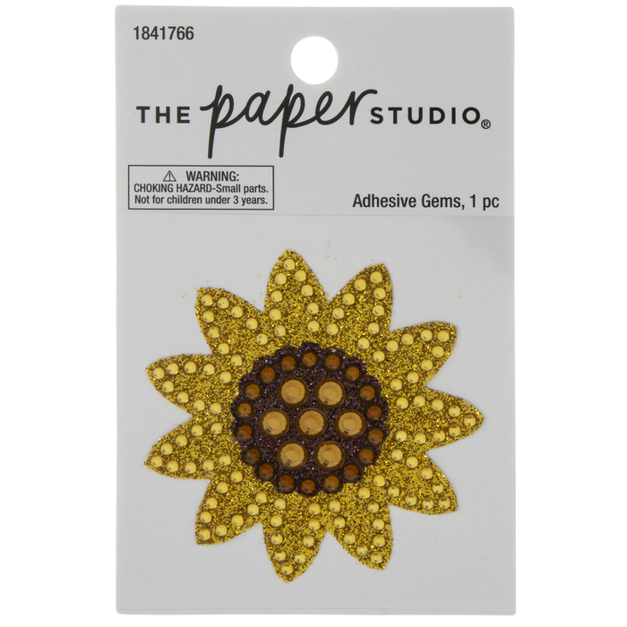 Sunflower Glitter & Rhinestone Sticker Hobby Lobby 1841766