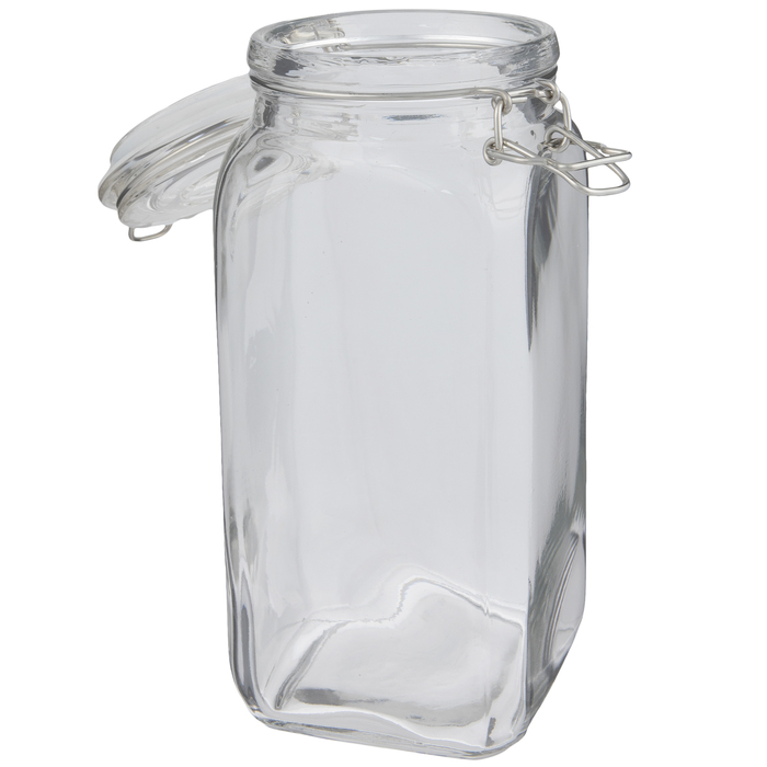 Square Flip Lid Glass Jar 54 Ounce Hobby Lobby 853952