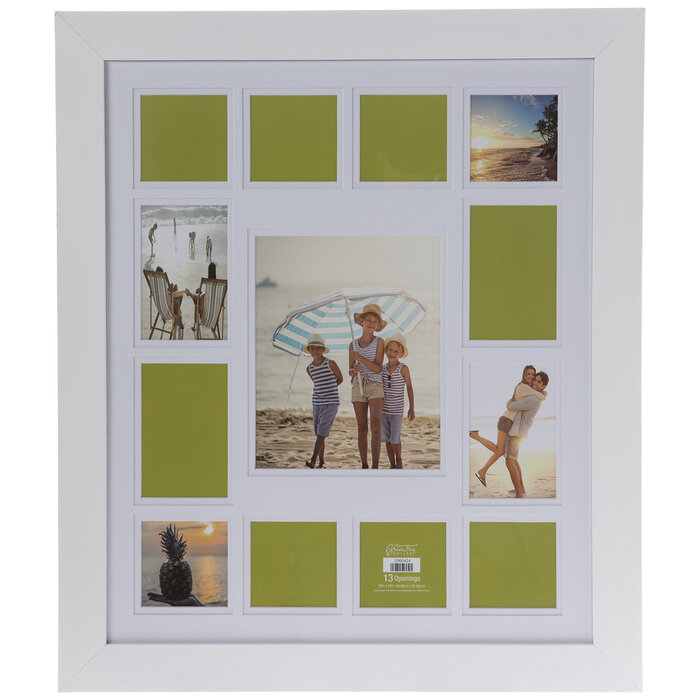 White Wood Collage Wall Frame Hobby Lobby 2060424