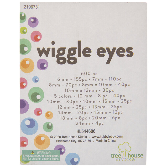 Assorted Wiggle Eyes Hobby Lobby 2196731