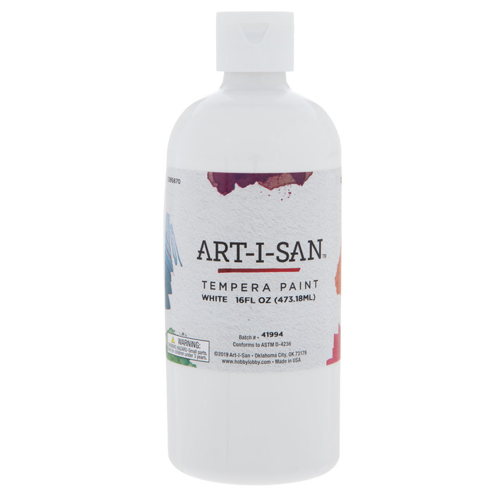White Tempera Paint Hobby Lobby 1395870