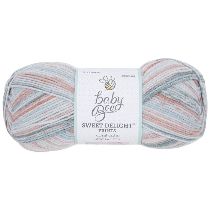 Coral Cutie Baby Bee Sweet Delight Print Yarn Hobby Lobby 2198414