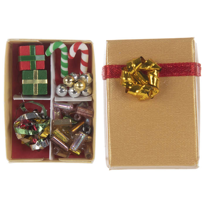 Miniature Christmas Gift Wrap Box Hobby Lobby 1080126