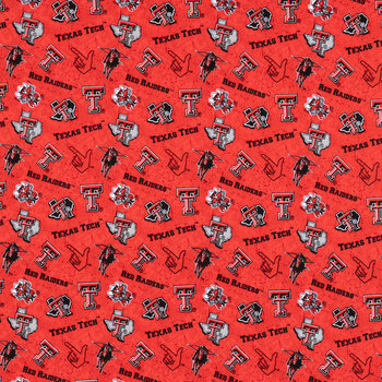 Texas Tech Allover Collegiate Cotton Fabric Hobby Lobby 954396