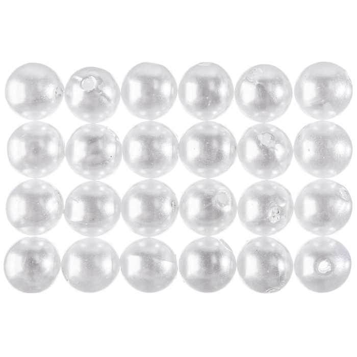Round White Plastic Pearls 10mm Hobby Lobby 148155