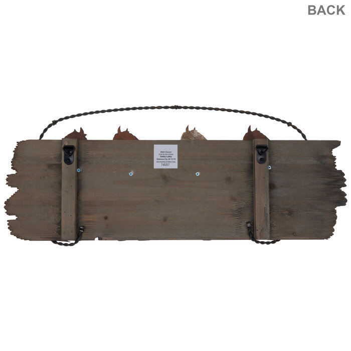 Horse Wood Wall Decor With Hooks Hobby Lobby 745257