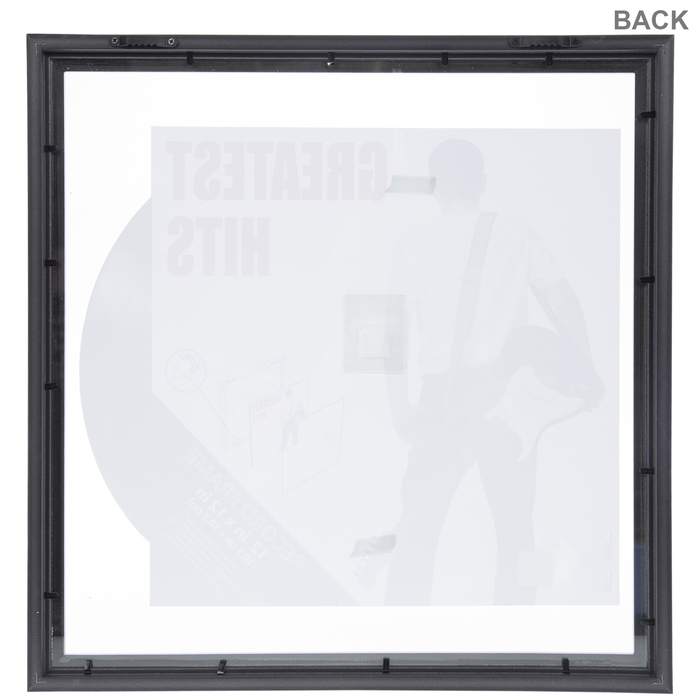 Black Wood Vinyl Record Album Wall Frame 12" x 12" Hobby Lobby