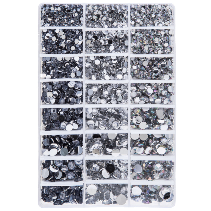Crystal, AB & Black Stone Mix Hobby Lobby 1544220
