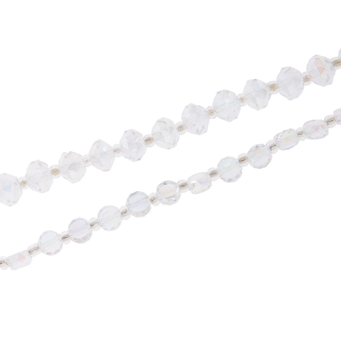 Crystal AB Faceted Glass Bead Strands Hobby Lobby 2146751