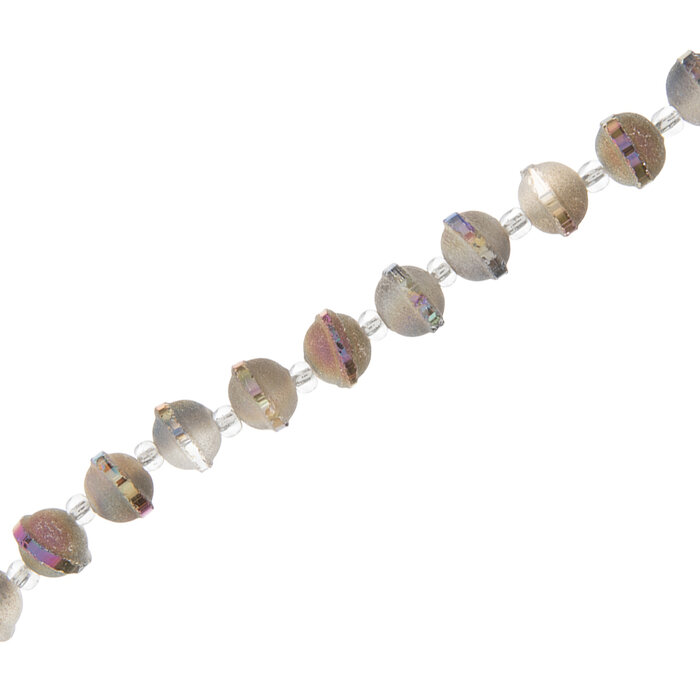 Saturn Glass Bead Strand 8mm x 10mm Hobby Lobby 2194967