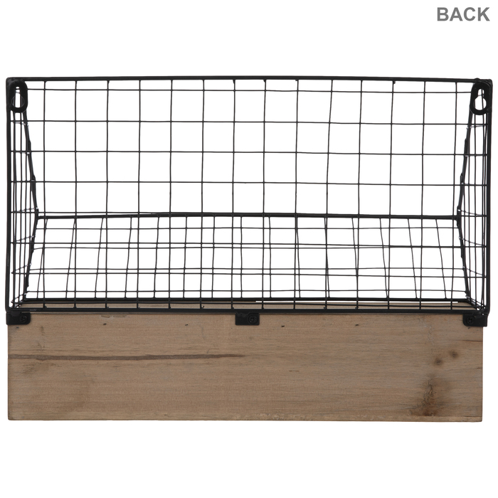 Metal Wire Wall Basket With Hooks Hobby Lobby 1965474