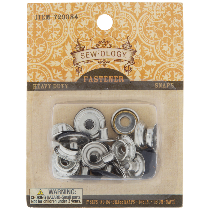 Navy Heavy Duty Snaps 5/8" Hobby Lobby 729384