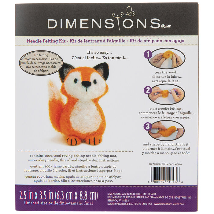 Felted Fox Needle Art Kit Hobby Lobby 2166676