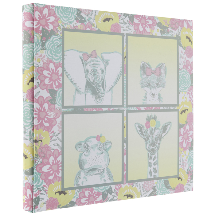Baby Girl Animals Post Bound Scrapbook Album - 12" x 12" | Hobby Lobby | 1402023