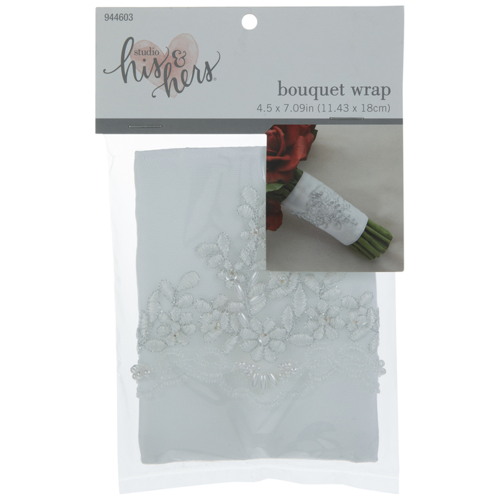 White Embroidered Bouquet Wrap Hobby Lobby 944603