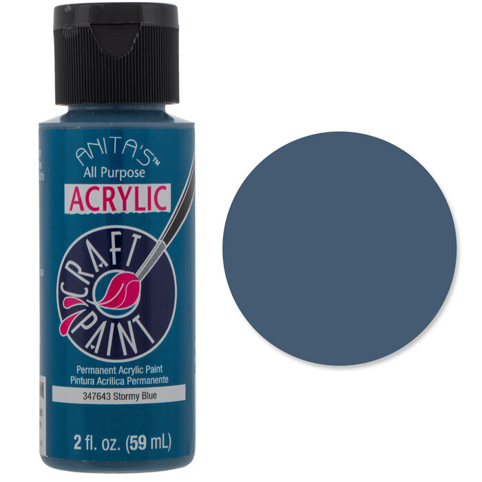 Stormy Blue Anita's Acrylic Craft Paint Hobby Lobby 1778828