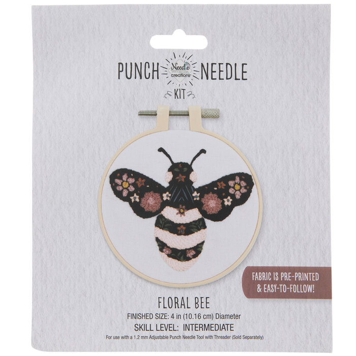 Floral Bee Punch Needle Kit Hobby Lobby 2183887
