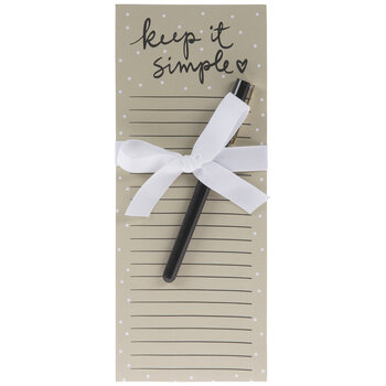 Keep It Simple Magnetic Notepad & Pen