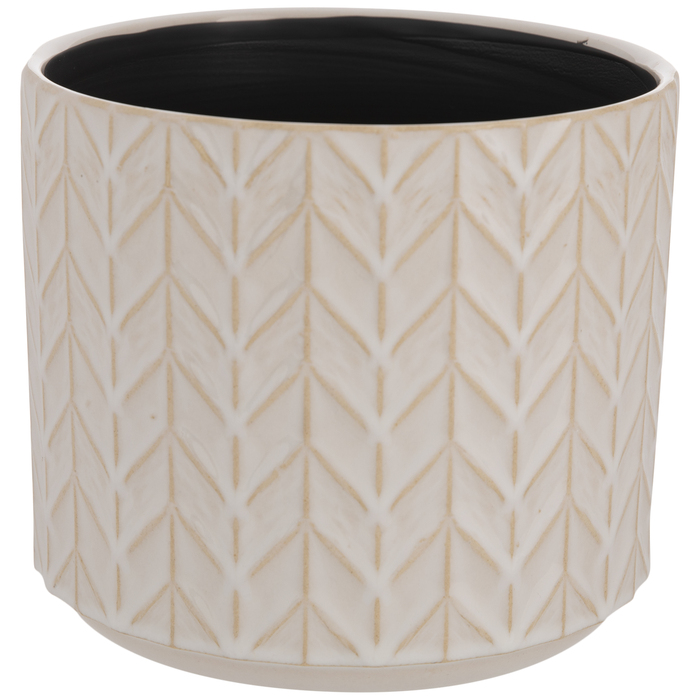 White Chevron Flower Pot Hobby Lobby 1933597
