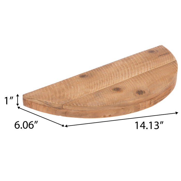 Semicircle Floating Wood Wall Shelf Hobby Lobby 2178937