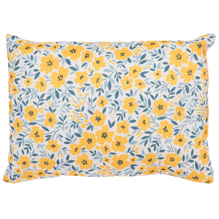 Yellow & Blue Floral Pillow Hobby Lobby 5874664