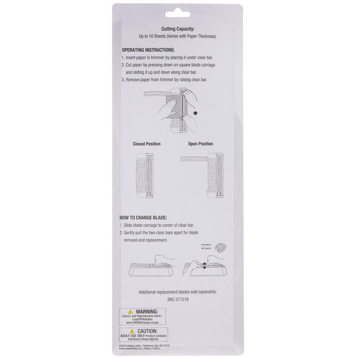 Paper Trimmer With Extending Ruler Hobby Lobby 2215622