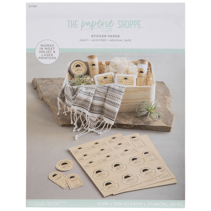 kraft sticker sheets