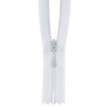 White 5 inches Zipper 5 Invisible Nylon Zipper