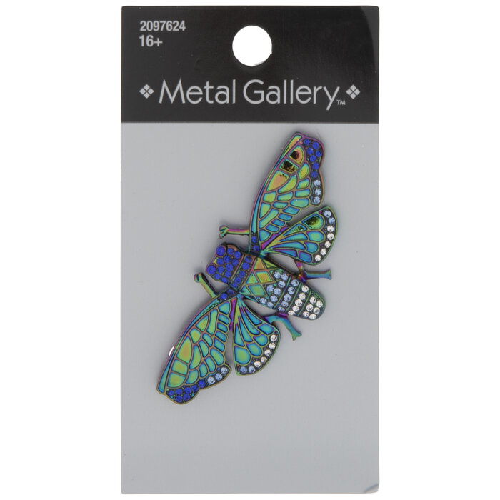 Rainbow Longwing Butterfly Rhinestone Brooch Hobby Lobby 2097624