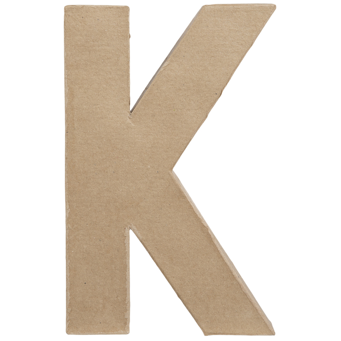 Paper Mache Letter K 8 1/4" Hobby Lobby 185983
