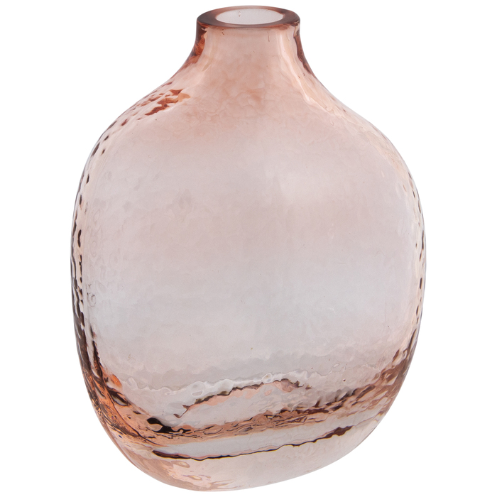 Pink Round Rippled Glass Vase Hobby Lobby 1961804