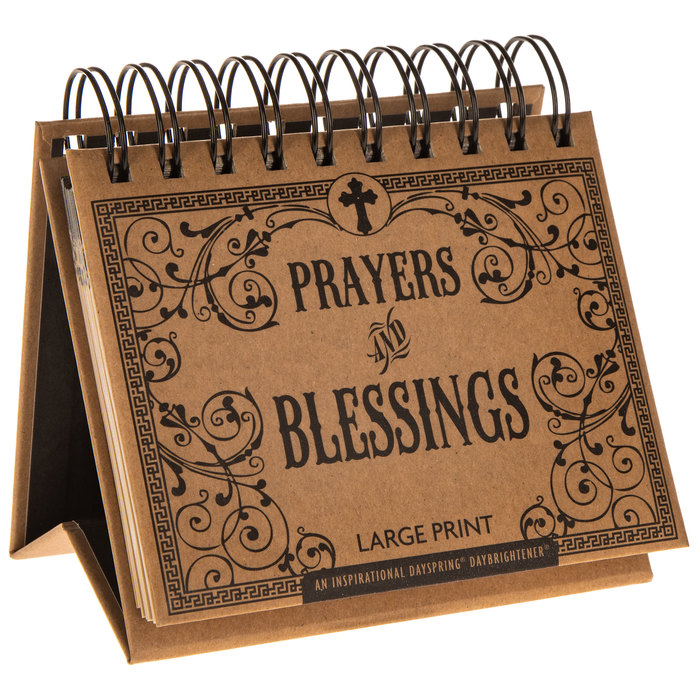 Prayers & Blessings Large Print Perpetual Day Calendar Hobby Lobby