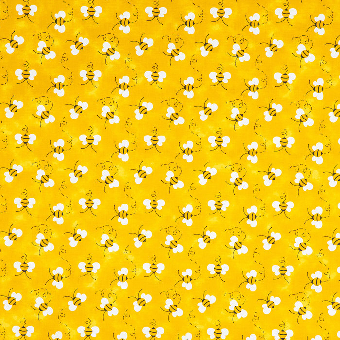 Yellow Bees Cotton Calico Fabric Hobby Lobby 885020