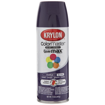Purple Krylon Colormaster Gloss Spray Paint Primer Hobby Lobby 1372