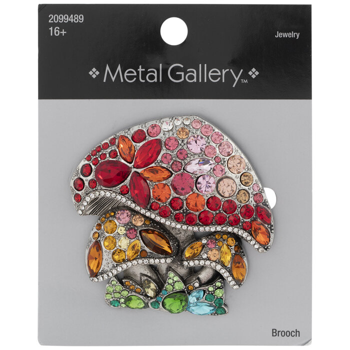 Mushroom Rhinestone Brooch Hobby Lobby 2099489