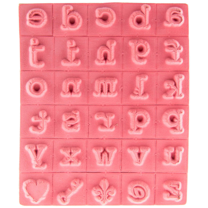 Lowercase Alphabet Vintage Type Rubber Stamps Hobby Lobby 911669
