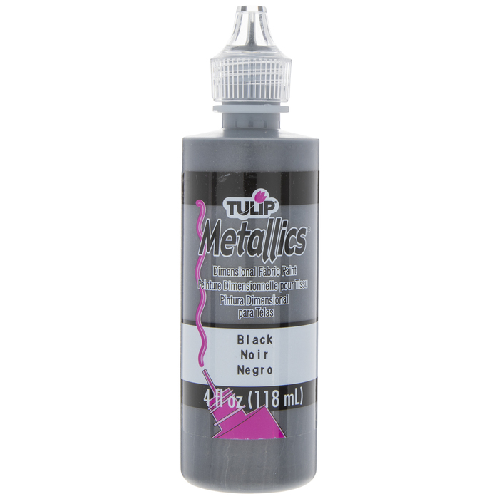 Black Tulip Metallic Fabric Paint 4 Ounce Hobby Lobby 839282