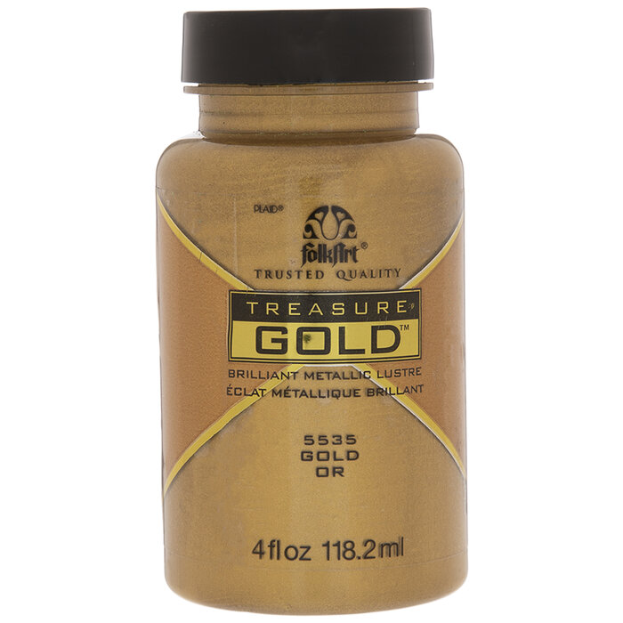 Gold FolkArt Treasure Gold Paint Hobby Lobby 2104479