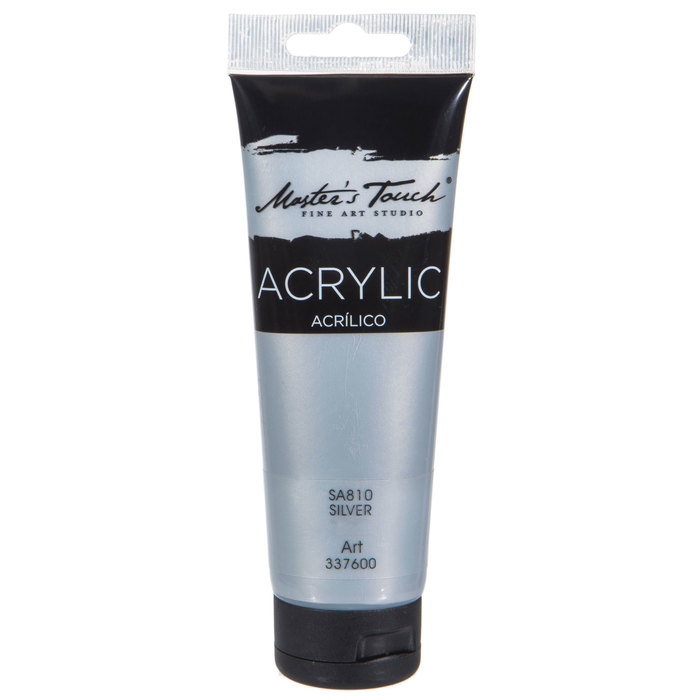 Silver Master's Touch Acrylic Paint 4.1 Ounce Hobby Lobby 337600