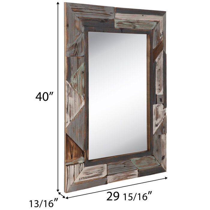 Wood Wall Mirror In Whitewash Design By Bd Edition Mirror Ideas