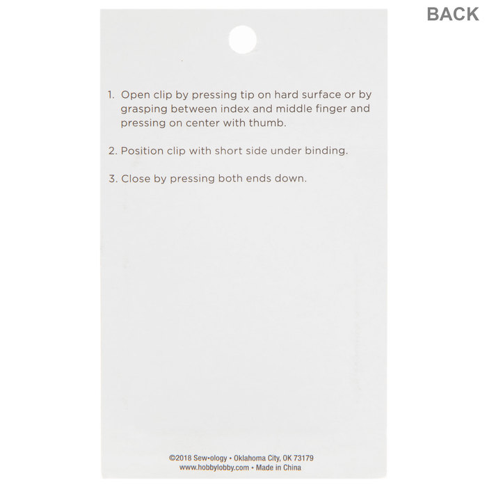 Binding Clips Hobby Lobby 559518